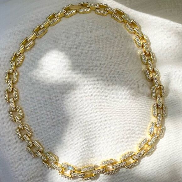 Adornia Pavé Cubic Zirconia Chain Necklace ✨ - Picture 4 of 5